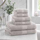 BH Studio 6-Piece Plush & Absorbent 100% Cotton Bath Towel Set image number 9