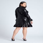 Sequin Ruffle Mini Dress image number null