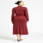 Funnel Neck Midi Dress image number null