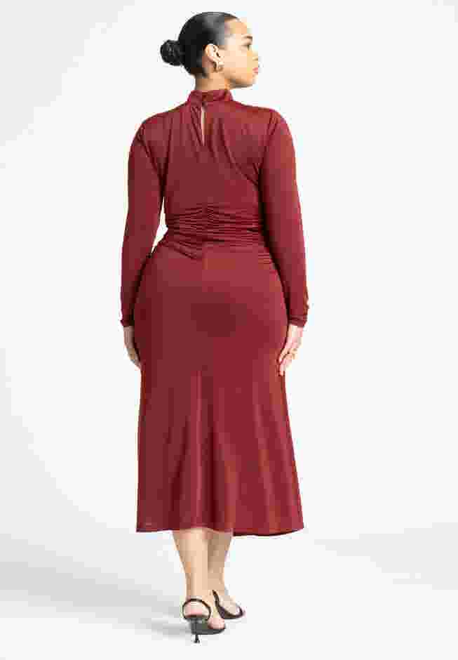 Funnel Neck Midi Dress image number 1