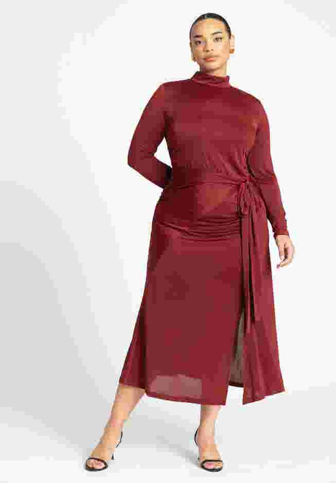 Funnel Neck Midi Dress image number 0