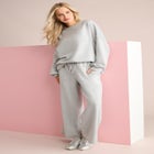 Comfort+ Fleece Lace Shoulder Sweatshirt image number null