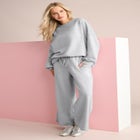 Comfort+ Fleece Lace Shoulder Sweatshirt image number null