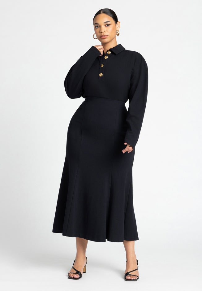Exaggerated Shoulder Collar Top image number null