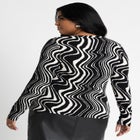 Crew Neck Printed Top image number null