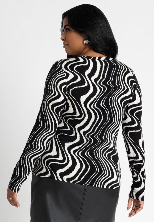 Crew Neck Printed Top image number null