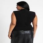 Neck Drape Funnel Neck Top image number null