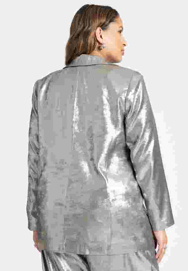 Strong Shoulder Single Breasted Blazer image number 2