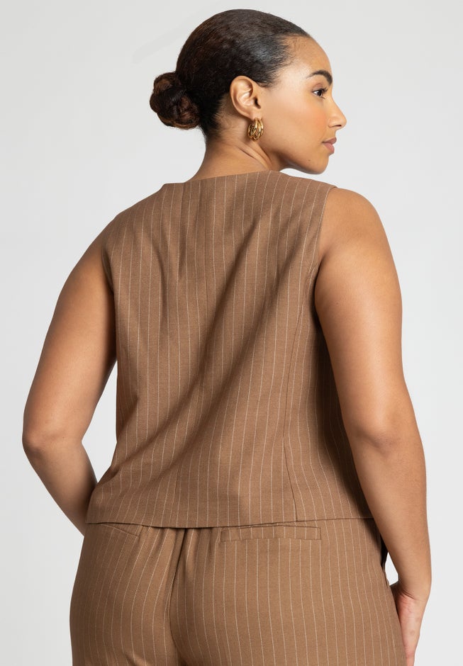 Pinstripe Vest image number 1