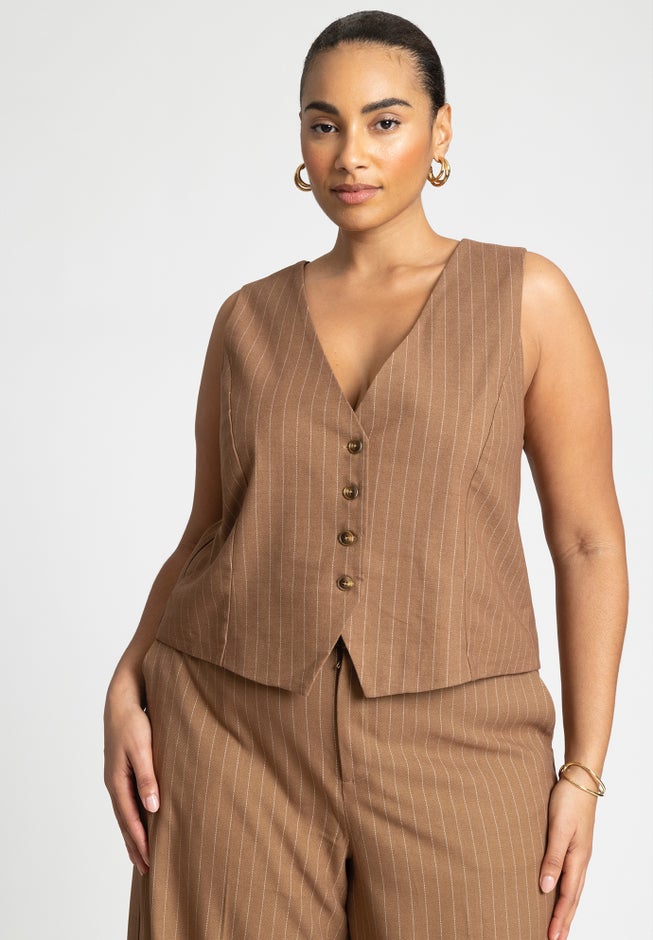 Pinstripe Vest image number 0