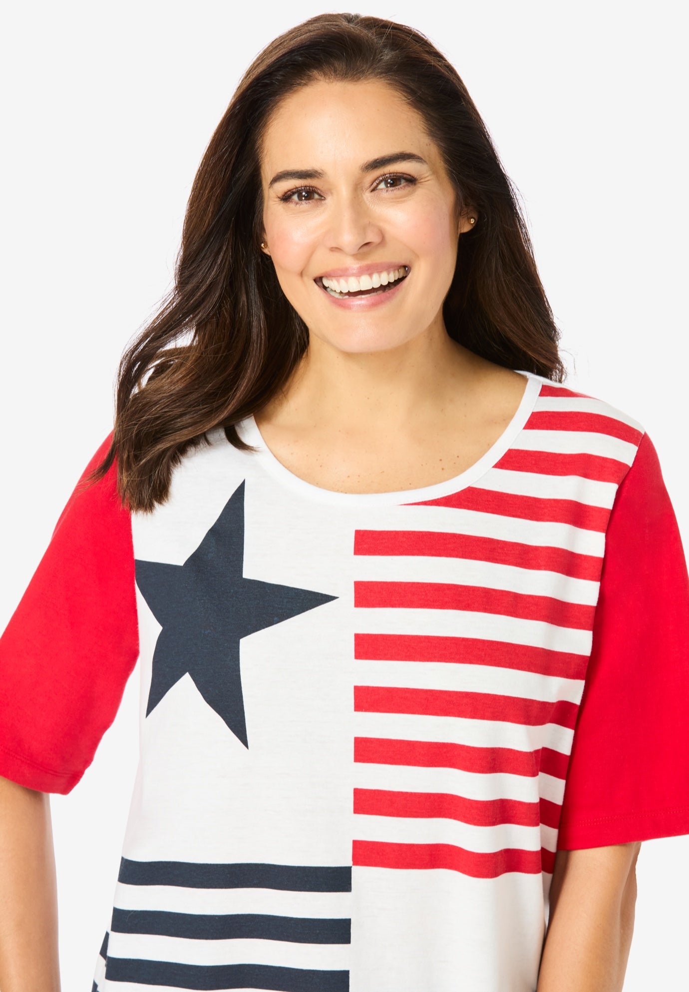 Graphic Print Scoop Neck Tunic image number 3