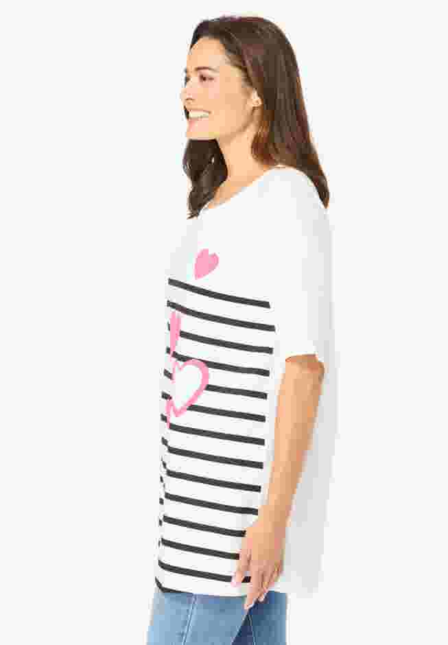 Graphic Print Scoop Neck Tunic image number 2