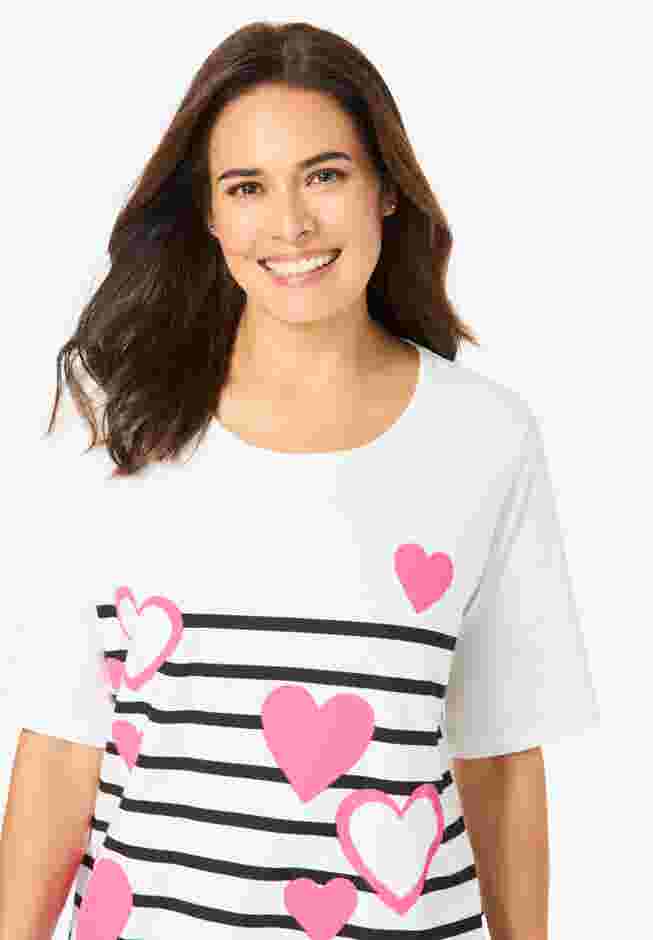 Graphic Print Scoop Neck Tunic image number 3