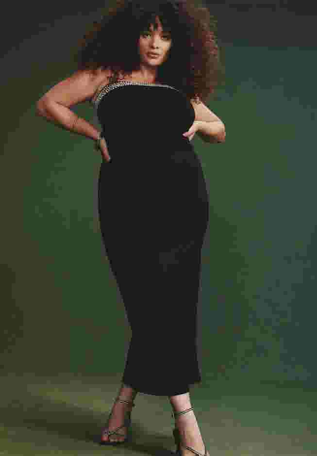 Rhinestone Fitted Knit Dress image number 0