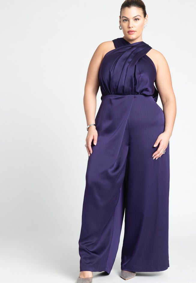 Draped Neck Jumpsuit image number null