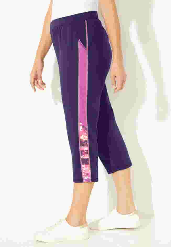 Colorblock French Terry Capri image number 2