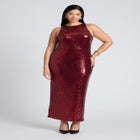Sequin Maxi Dress image number null