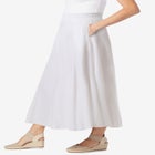 Wide Elastic Waist Skirt image number 2
