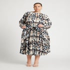 Front Keyhole Pleated Maxi Dress image number null