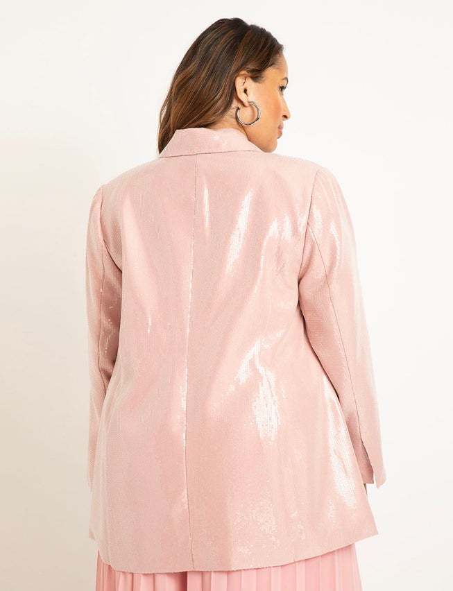 Oversized Sequin Blazer image number null
