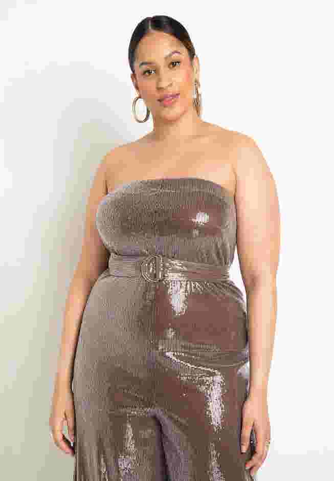 Sequin Cargo Jumpsuit image number 2