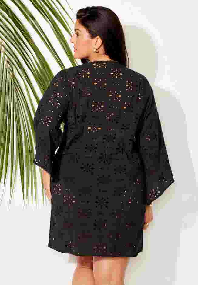 Open Front Eyelet Tunic Cover Up image number 1