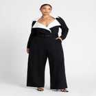 Tuxedo Knit Jumpsuit image number null