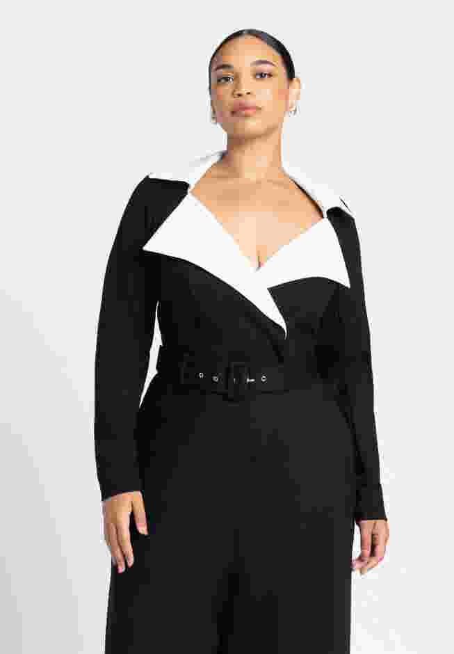 Tuxedo Knit Jumpsuit image number 3