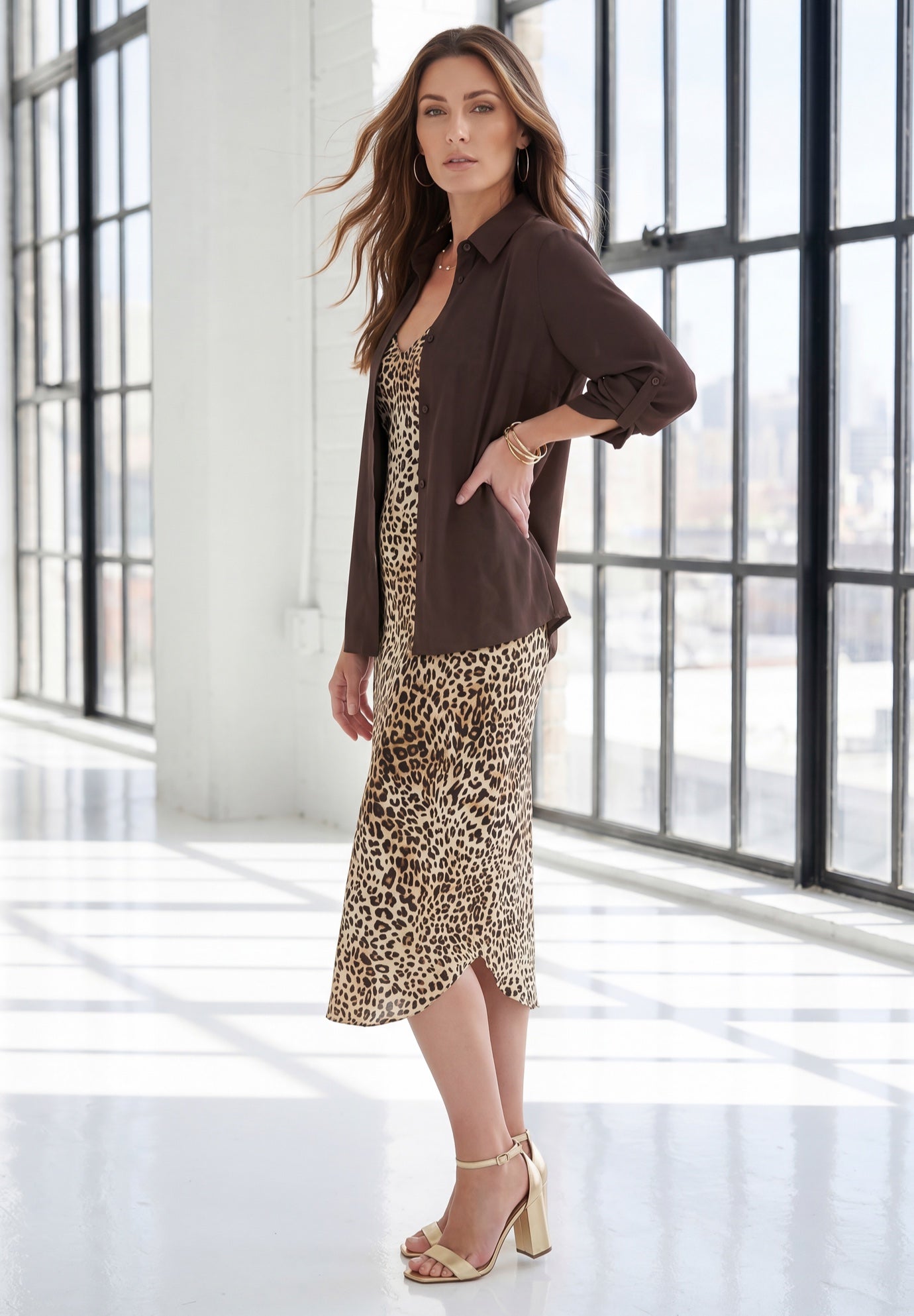 Roll Tab Jacket Dress image number 2