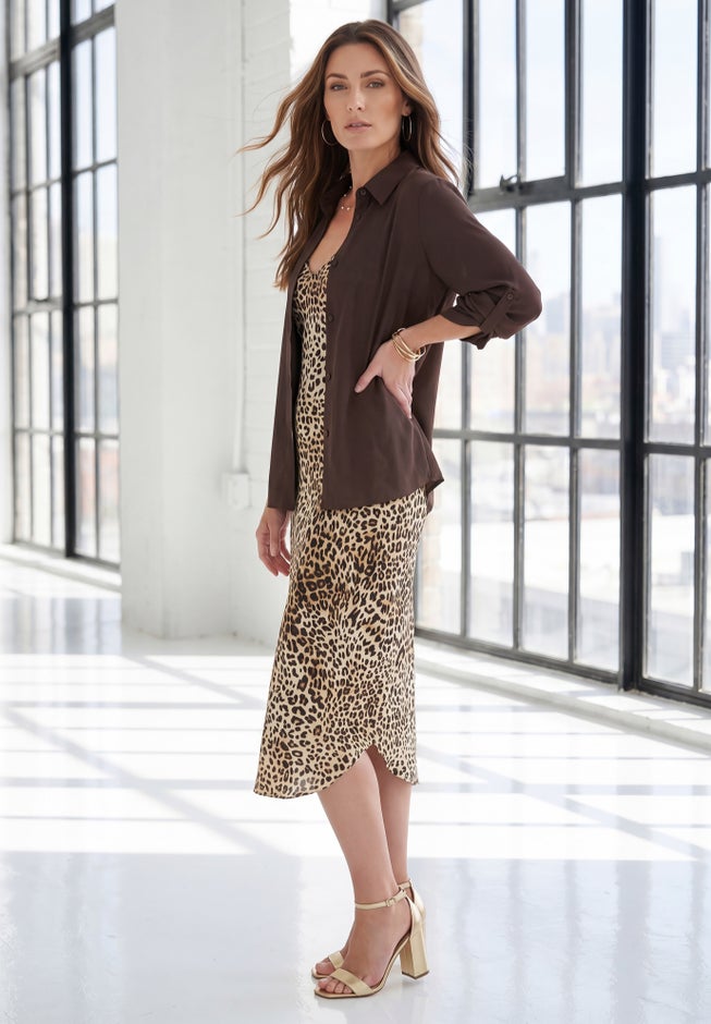 Roll Tab Jacket Dress image number 2