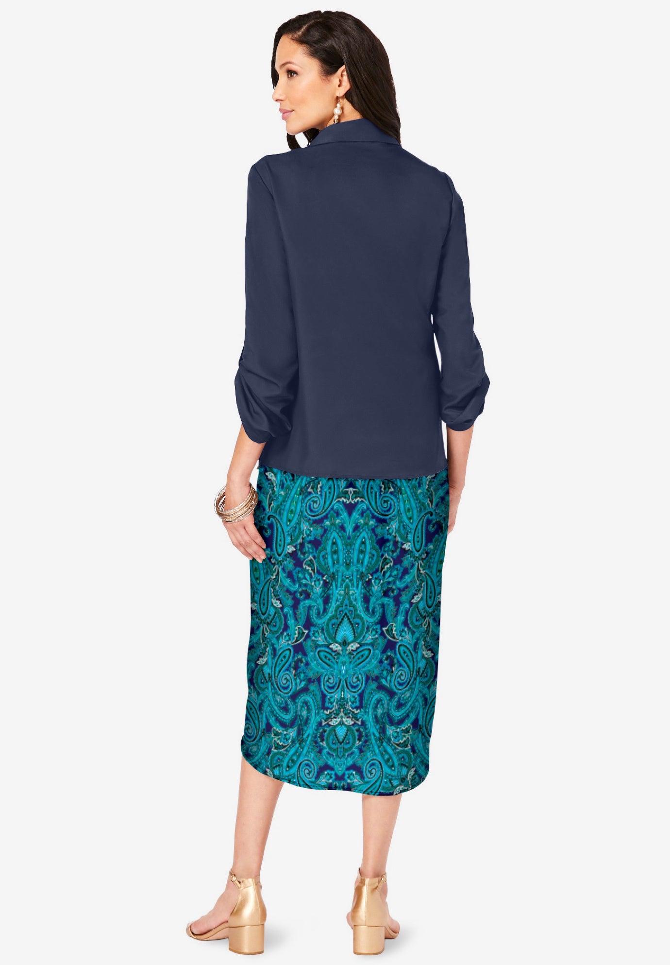 Roll Tab Jacket Dress image number 1