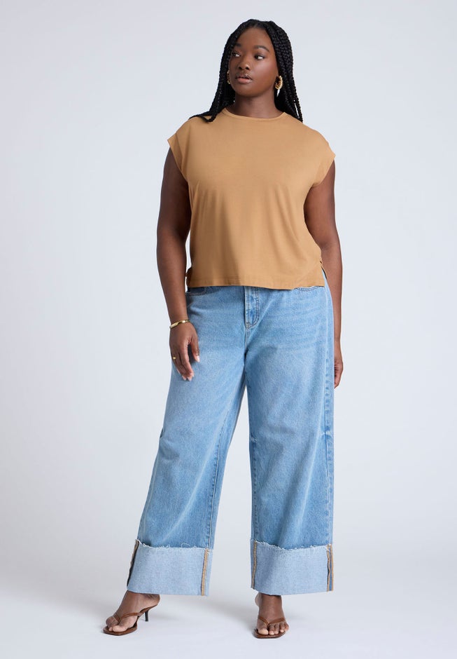 Jersey Knit T Shirt Short Sleeve image number null