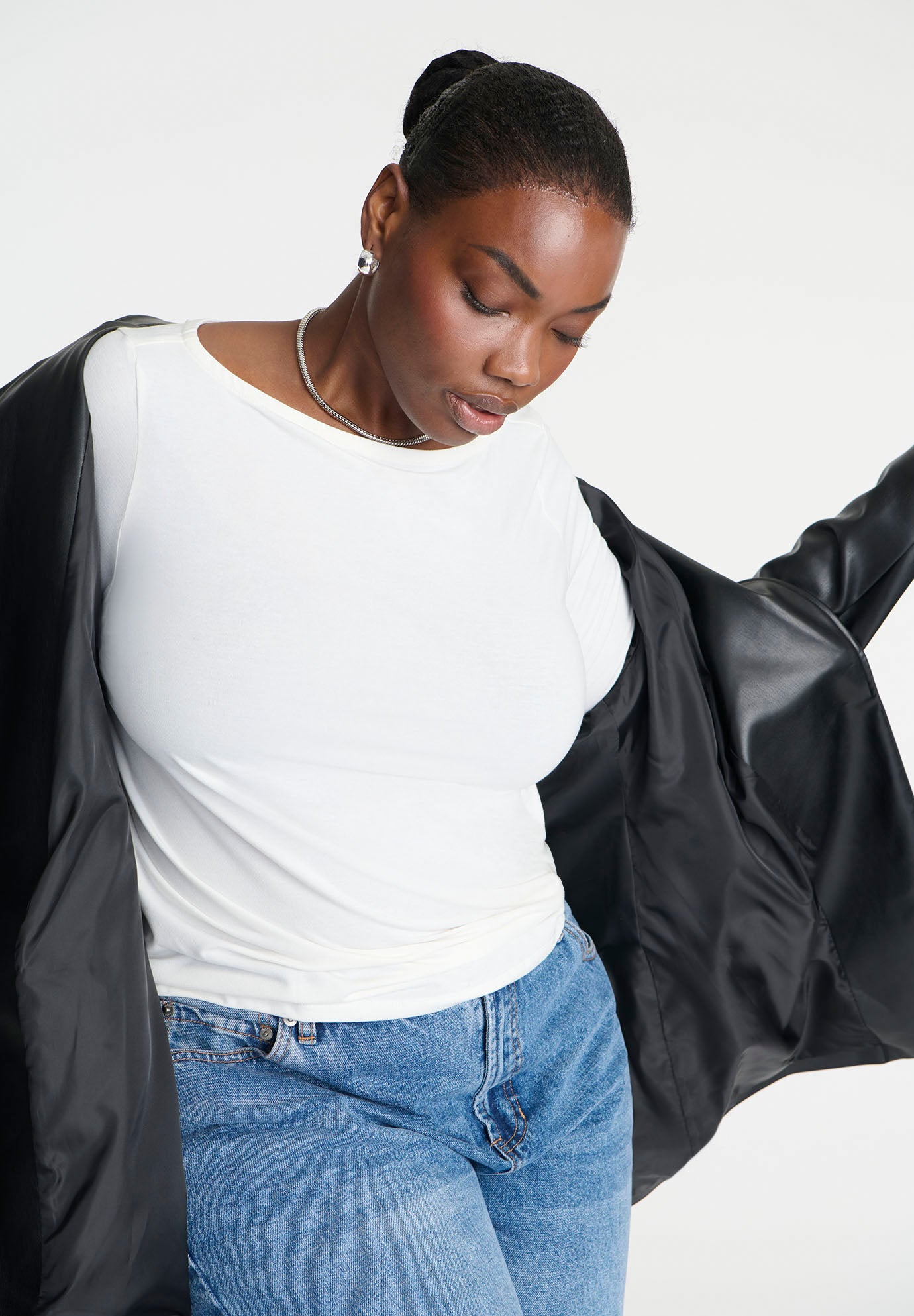 Boat Neck Long Sleeve Shirt image number 3