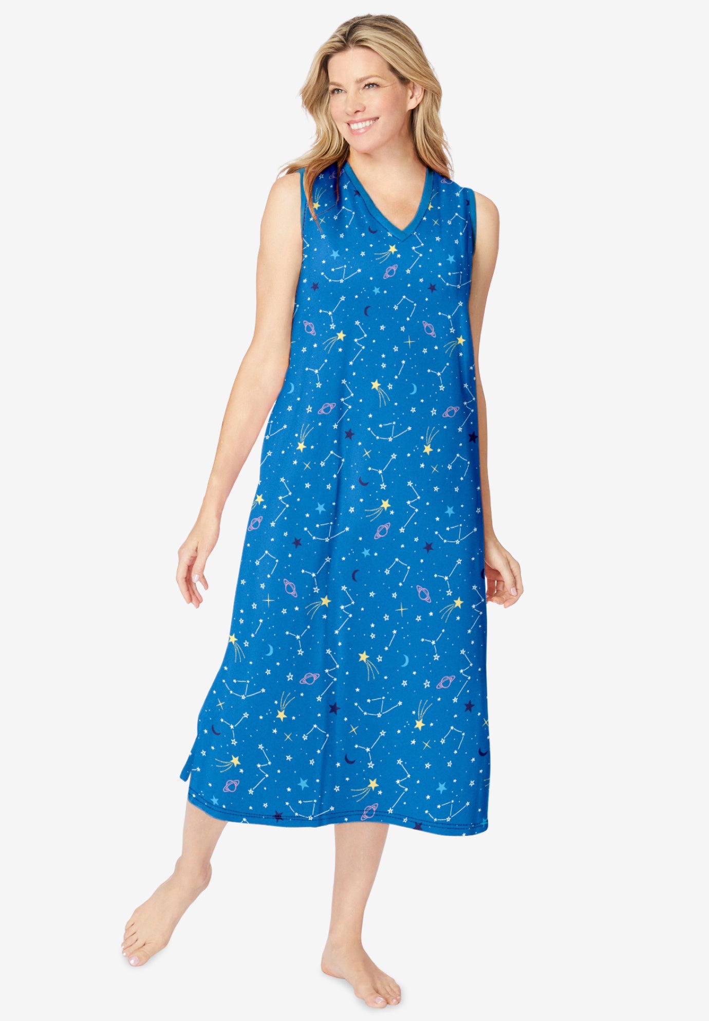 Long Sleeveless Sleepshirt image number 0