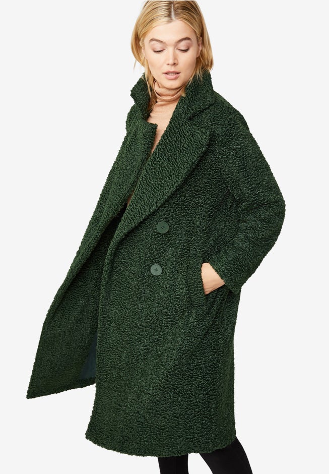 Double-Breasted Teddy Coat image number 0