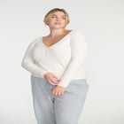 Soft Brushed Henley Long Sleeve image number null