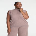 Turtleneck Sleeveless Sweater image number null