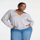 V-Neck Collared Sweater image number null