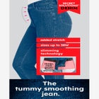 Secret Solutions&trade; Tummy Smoothing Straight-Leg Stretch Denim Jeans image number null