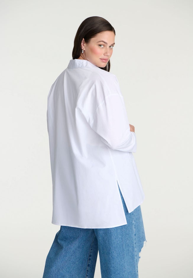 Oversized Button Down Top image number 1