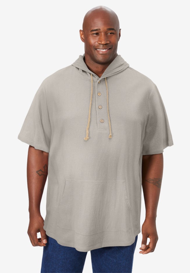 Gauze Short-Sleeve Hoodie image number 0