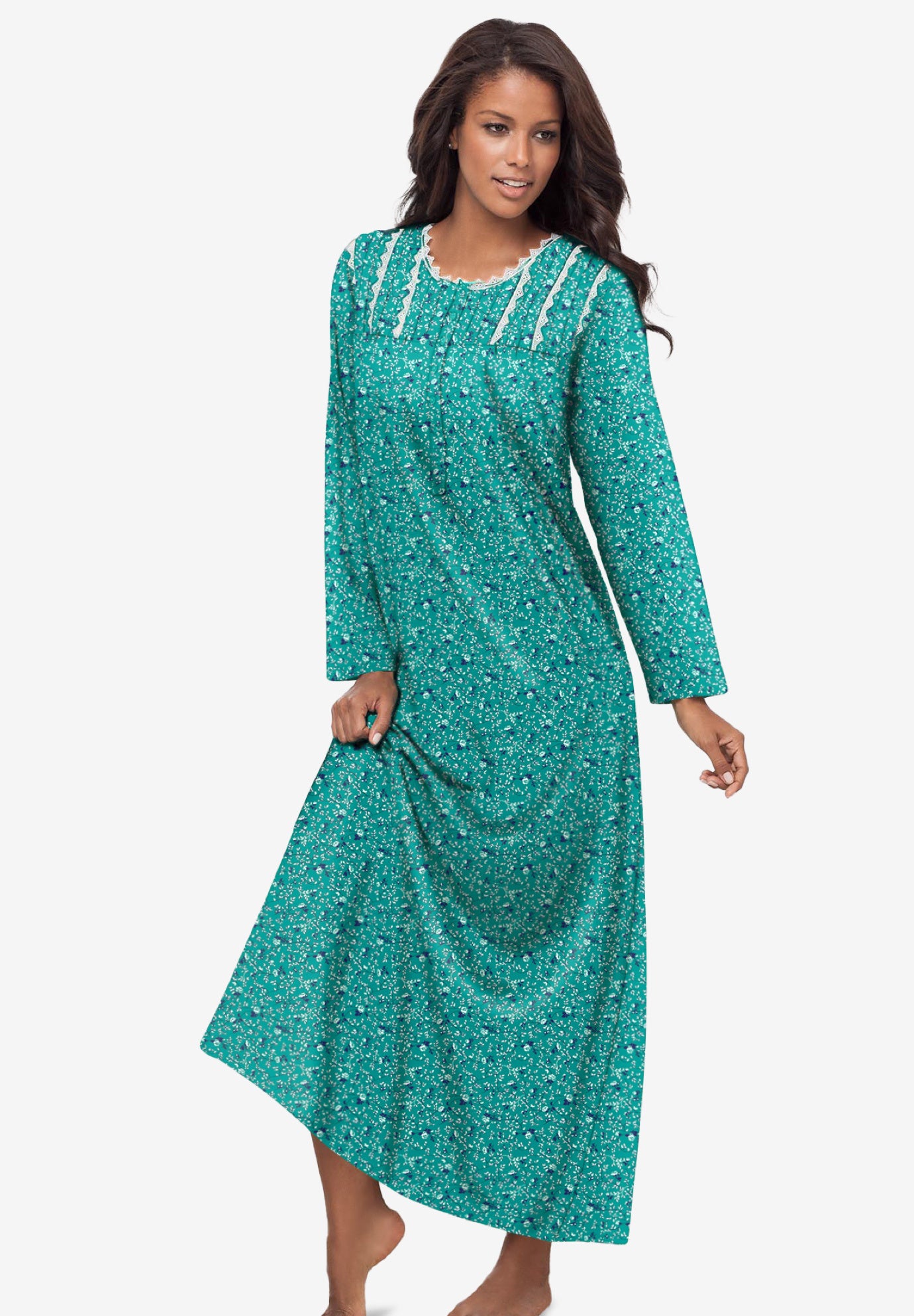 Floral Knit Gown  image number 3