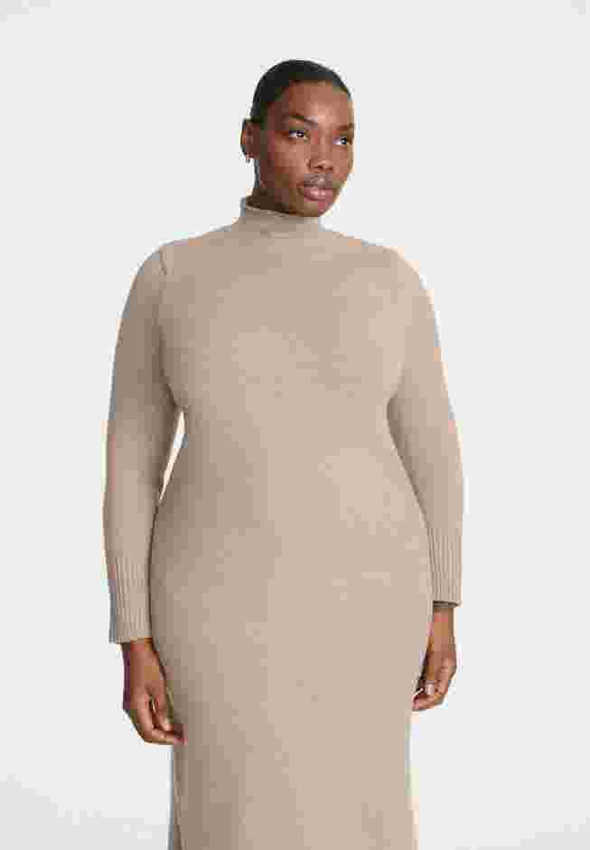 Mock Neck Maxi Sweater Dress image number 2