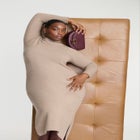 Mock Neck Maxi Sweater Dress image number null