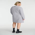 Marled Knit Mock Neck Mini Dress image number null