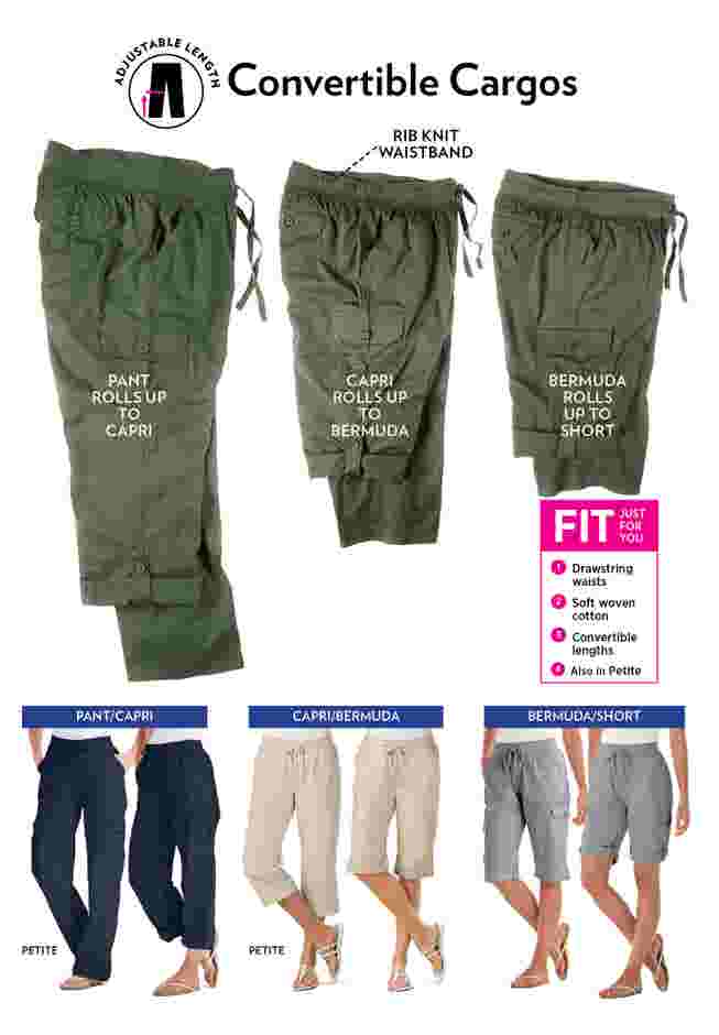 Convertible Length Cargo Capri/Bermuda image number 3