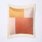 Modern Velvet Patchwork Sham image number null