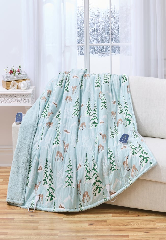 Micro Flannel Sherpa Electric Blanket image number 3