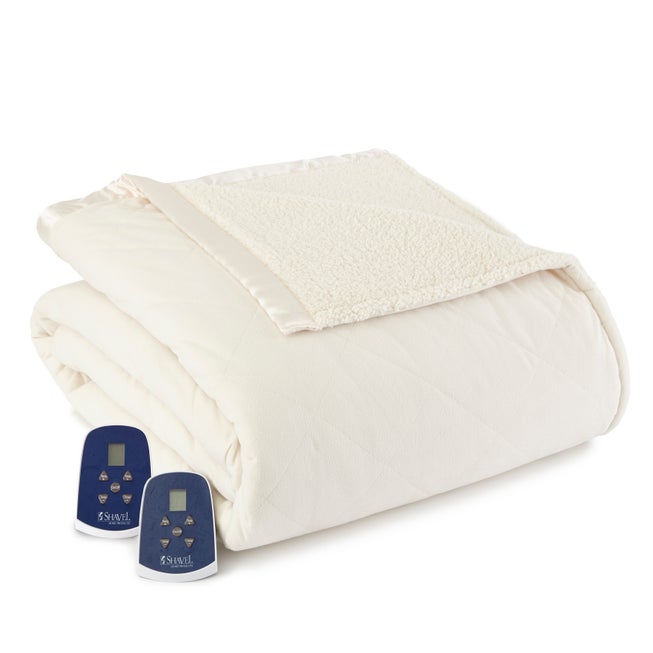 Micro Flannel Sherpa Electric Blanket image number 0