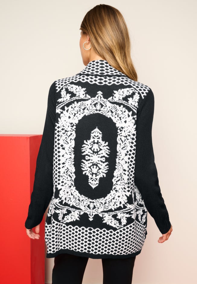 Diamond Cage Cardigan Sweater image number 1